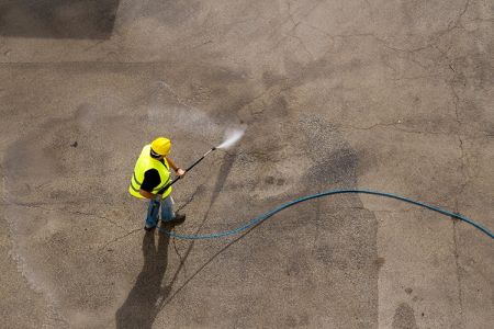 Commercial pressure washing